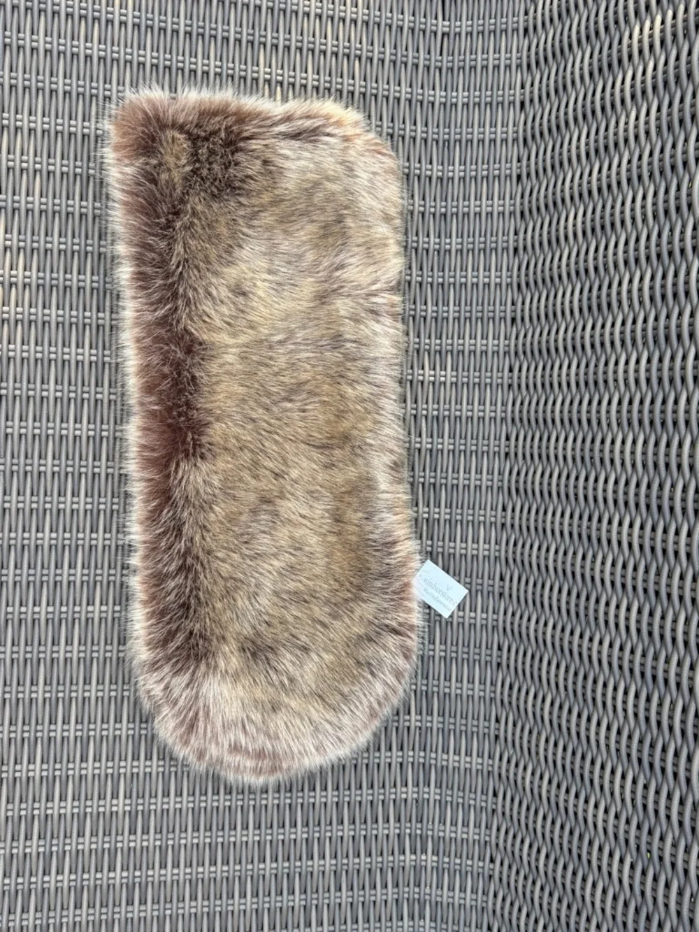 Faux Fur Scarf Collar - Taupe Brown - NWT